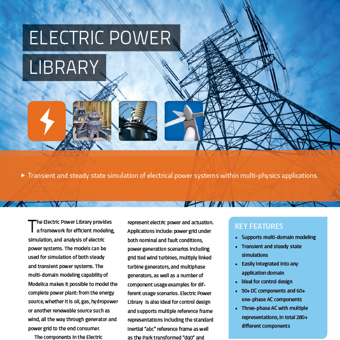 Modelon Electric Power LIbrary