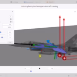 Examining behavior in fuel tanks during landing in 3D view.