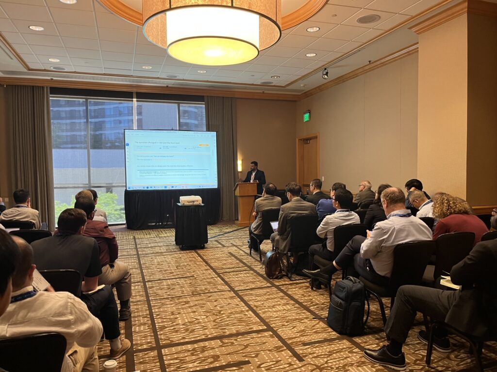 Nithish Selvan presents at the 2026 Summer Heat Transfer Conference in Bellevue, WA.